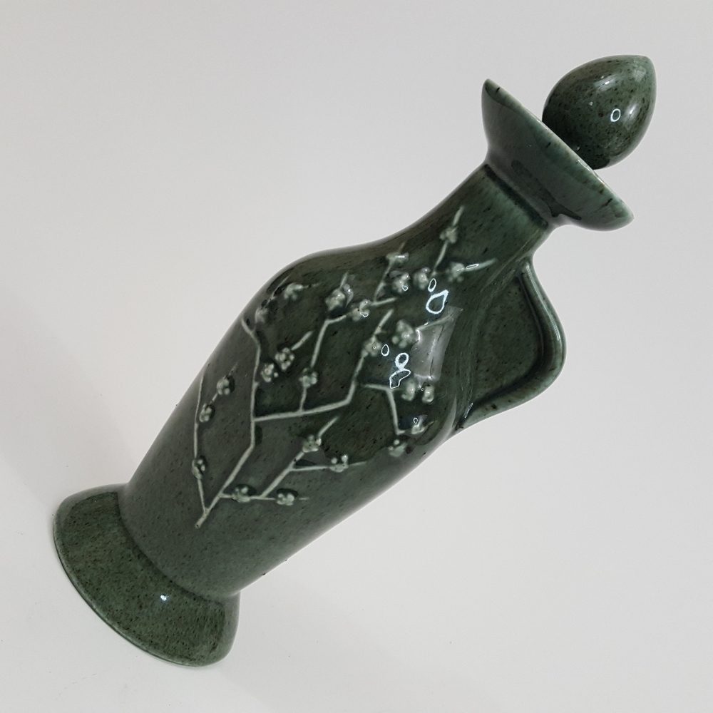 Regal China Jim Beam Decanter Bourbon Green Floral - Picture 7 of 8